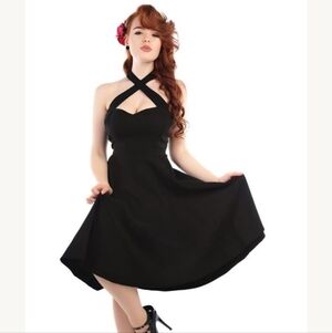 Collectif Classic Black Circle Skirt